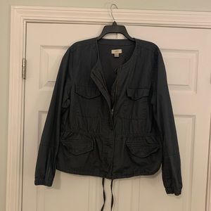 LOFT XL Navy Utility Jacket